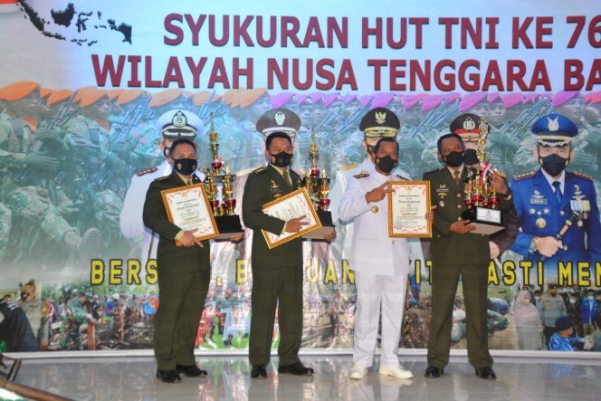 
					Raih juara 1 dalam rangka HUT TNI ke 76, Staf Teritorial ucapkan terima kasih kepada Danrem 162/WB