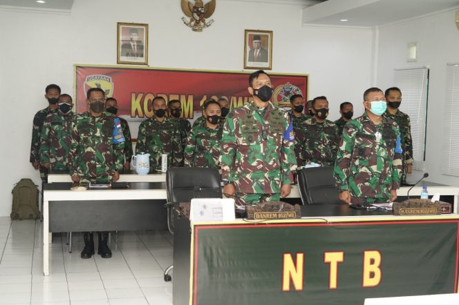 
					Danrem 162/WB Hadiri Sosialisasi Doktrin TNI AD Kartika Eka Paksi TA.2021 Melalui Vicon