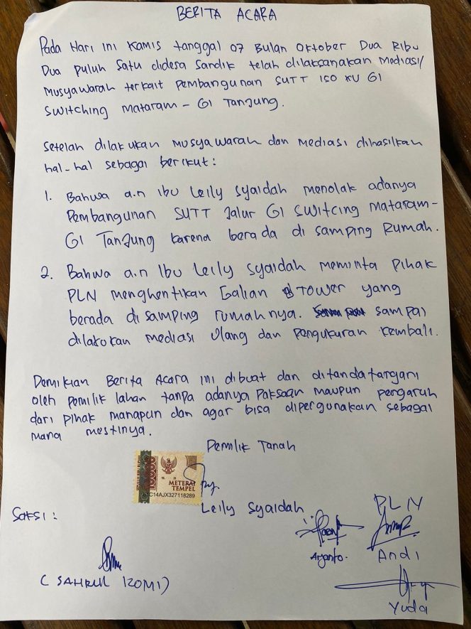 
					Tolak Pembangunan Tower Sutet, Warga Minta PLN Hentikan Penggalian