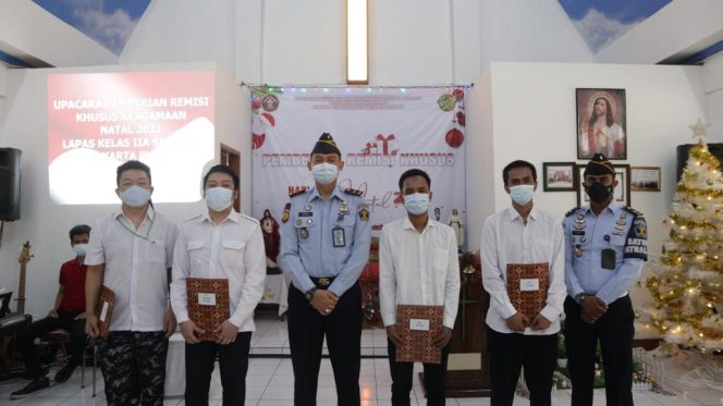 
					Lapas Salemba Kelas IIA Berikan Remisi di Hari Raya Natal 2021