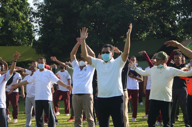 
					Forkopimda NTB Gelar Olahraga Bersama Menjaga Sinergitas