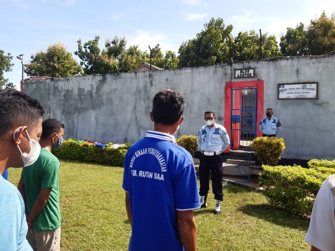 
					Kalapas Baa Himbau Seluruh WBP Jaga Kesehatan, Kebersihan dan Keamanan