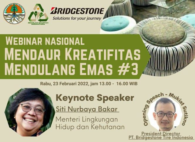 
					Bridgestone Indonesia dan Kementerian Lingkungan Hidup  Selenggarakan Rangkaian Webinar Nasional