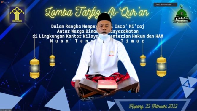 
					WBP Kanwil Kumham NTT Ikuti Lomba Tahfidz Al Qur’an