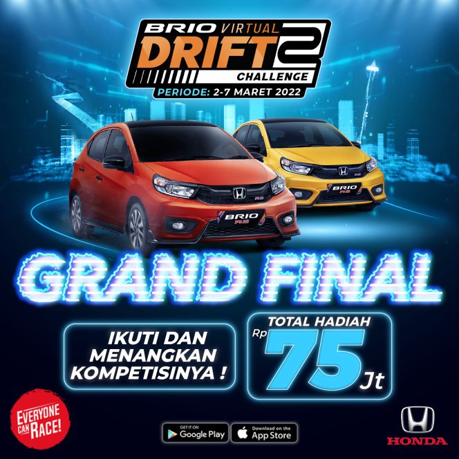 
					Babak Final Brio Virtual Drift Challenge 2 Segera Dimulai