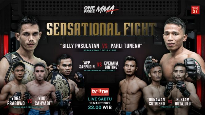 
					OnePride MMA Fight Night 57 Sensational Fight Hadirkan 2 Partai Perebutan Sabuk Juara