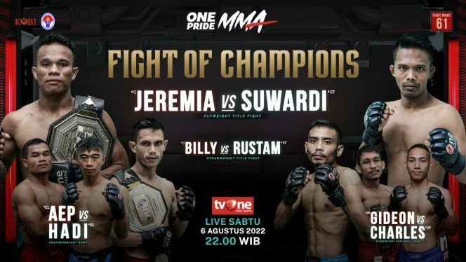 
					One Pride MMA Fight Night 61 Akan Kembali Mempertemukan Suwardi dan Jeremia Siregar