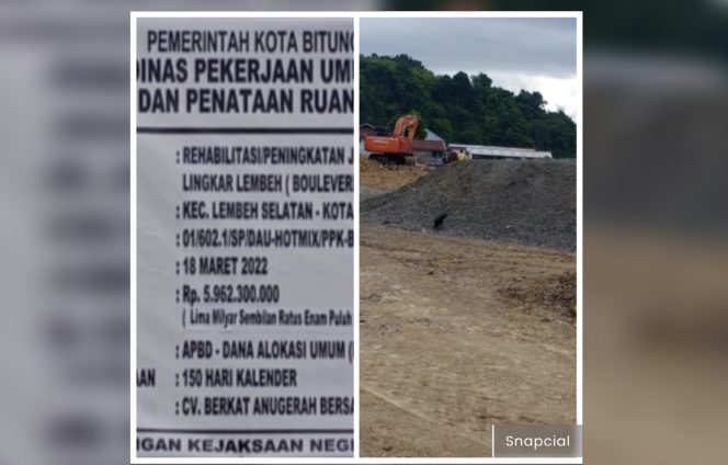 
					Pekerjaan Terhenti, Diduga PUPR Kota Bitung, Bangun Jalan Di Atas Lahan Bermasalah