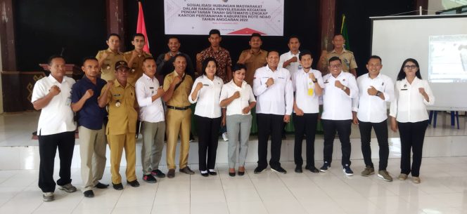 
					ATR/BPN Kabupaten Rote Ndao Gelar Sosialisasi Pendataan Tanah