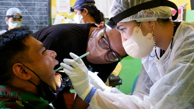 
					Universitas Moestopo dan Kodim 0809/Kediri Laksanakan Pengabdian kepada Masyarakat / Foto: Dok UPDM (B)