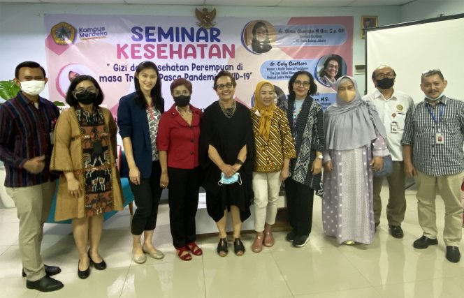 
					Seminar 'Gizi dan Kesehatan Perempuan di Masa Transisi Pasca Pandemi COVID-19' yang digelar Universitas Moestopo dan RS Graha Kedoya / Foto: Dok UPDM (B)