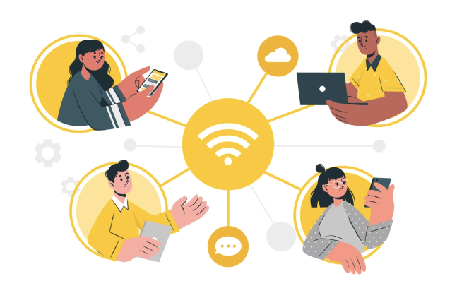 
					Ilustrasi Komunikasi di Media Sosial / Freepik