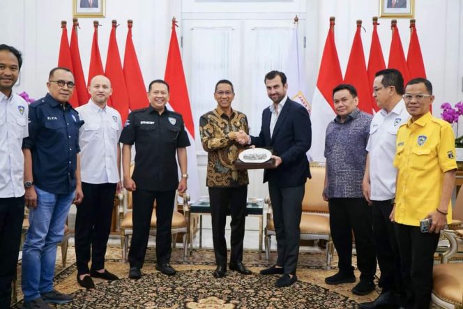 
					Ketua Umum IMI Bamsoet Apresiasi Dukungan PJ Gubernur DKI Jakarta Heru Budi Hartono dalam Penyelenggaraan Jakarta e-Prix 2023