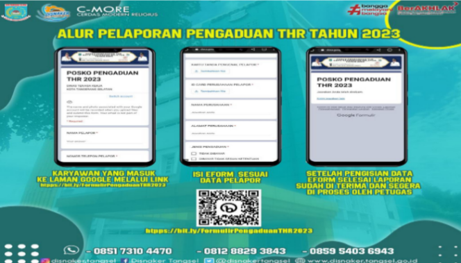 
					Posko Pengaduan THR 2023, Kadisnaker Tangsel: Dibayar Paling Lambat 7 Hari Sebelum Hari Raya Keagamaan