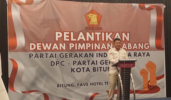 
					Optimis Menang, Randito Resmi Nahkodai Partai Gerindra Kota Bitung