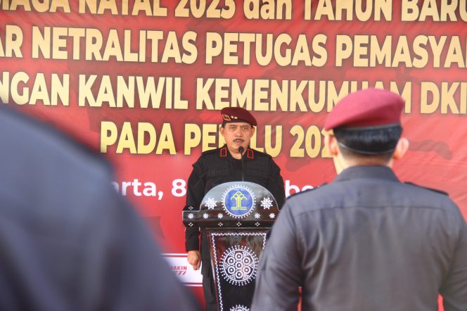 Jaga Kamtibmas Nataru dan Pemilu 2024, Kanwil KumHam DKI Jakarta Gelar Apel Siaga