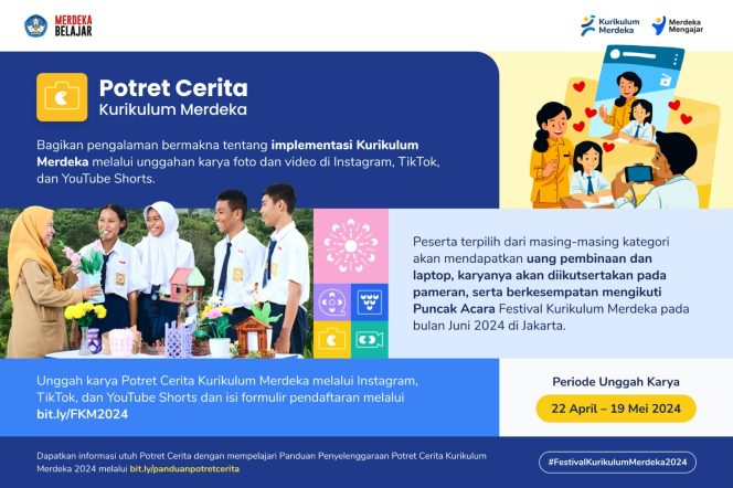 
					Festival Kurikulum Merdeka 2024 Kembali Hadirkan Potret Cerita Kurikulum Merdeka