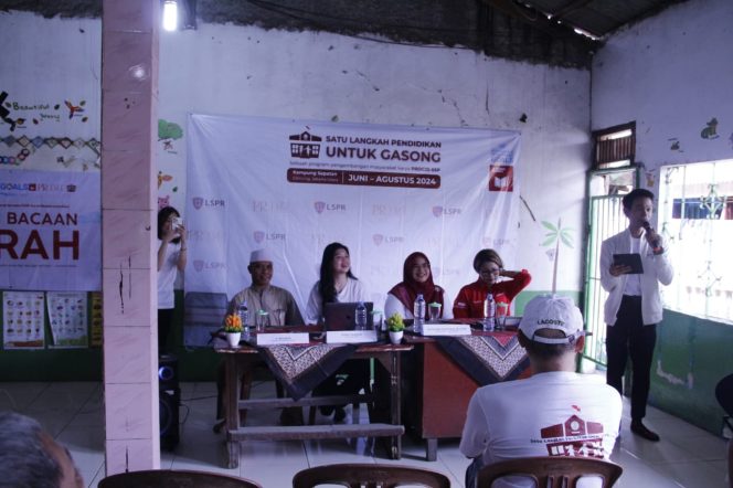 
					Mahasiswa/i LSPR Communication and Business Institute Menggelar Kegiatan “Satu Langkah Pendidikan untuk Gasong”