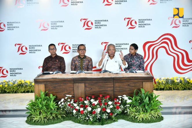 
					Foto: konferensi pers soal kesiapan infrastruktur IKN jelang upacara HUT RI, dok. Kementerian PUPR