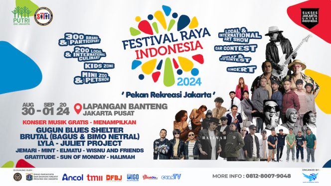 
					Festival Raya Indonesia 2024 Siap Digelar di Lapangan Banteng