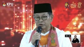 Foto: Cagub Pilgub Jakarta, Pramono Anung dal debat perdana, Ahad (6/10/2024)/tangkapan layar