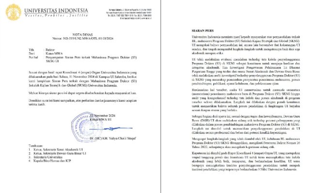 
					Foto: soal penangguhan gelar Bahlil Lahadalia oleh UI/tangkapan layar