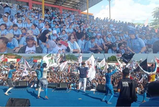 
					Tim Kampanye HH RM Kewalahan, Puluhan Ribu Lembar Kaos Tidak Mencukupi Untuk Dibagikan