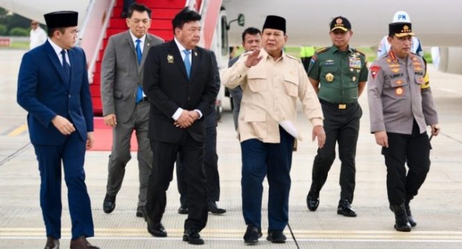 
					Ratas usai Lawatan ke Mesir, Prabowo Menyampaikan Ini