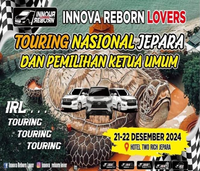 
					Tutup Agenda kegiatan akhir tahun 2024, Innova Reborn Lovers Gelar Touring Nasional Dan Munas