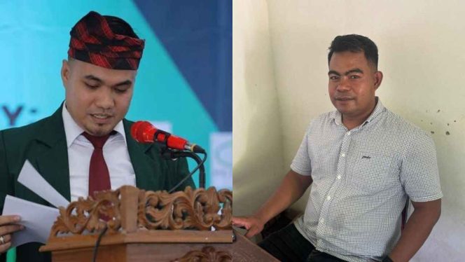 
					Dirut RSUD dr. La Ode Achmad A.M dan Kabag Marketing Perumda Muhammad Hislan