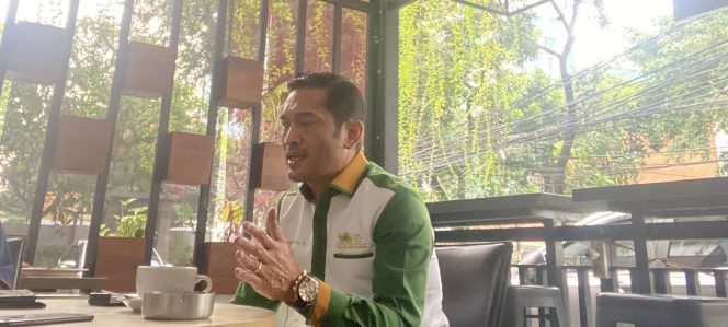 
					Foto: Akhmad Sumarling (Direktur Utama PT Sulteng Mineral Sejahtera (SMS) di Jakarta, Jumat (16/5/2025)