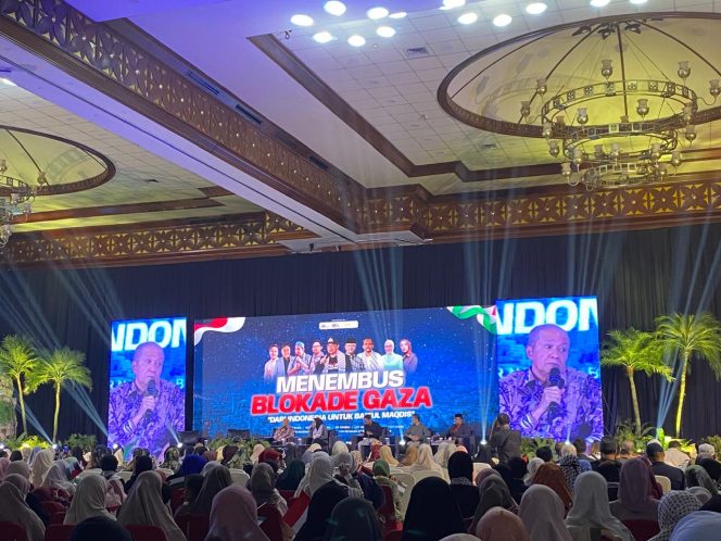 
					Foto: Anwar Abbas di acara “Konvoi Damai Menembus Blokade Gaza”, di Balai Kartini, Jakarta, Sabtu (28/6/2025)