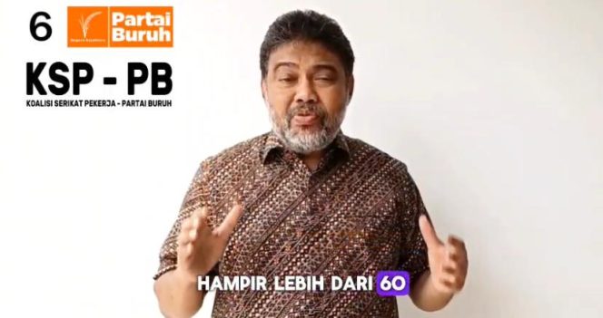 
					Foto: Presiden Partai Buruh, Said Iqbal/tangkapan layar