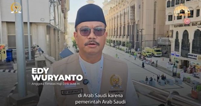 
					Foto: Anggota Tim Pengawas (Timwas) Haji DPR RI, Eddy Wuryanto/tangkapan layar