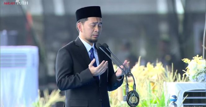 
					Foto: Ustaz Adi Hidayat (UAH) di Hari Bhayangkara ke-79/tangkapan layar