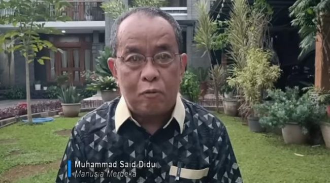 Foto: Said Didu/tangkapan layar