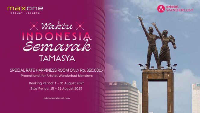 
					Sambut HUT Kemerdekaan RI, Maxone Hotel Kramat Jakarta: Dua Promo Spesial Meriahkan Agustus
