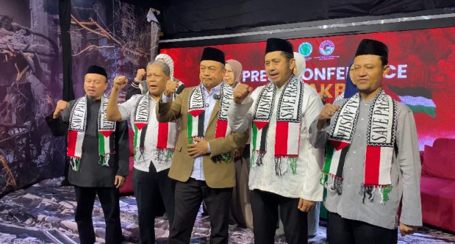 
					Foto: tokoh agama Islam seru dan ajak hadir di aksi peduli Palestina di Monas, 3 Agustus 2025