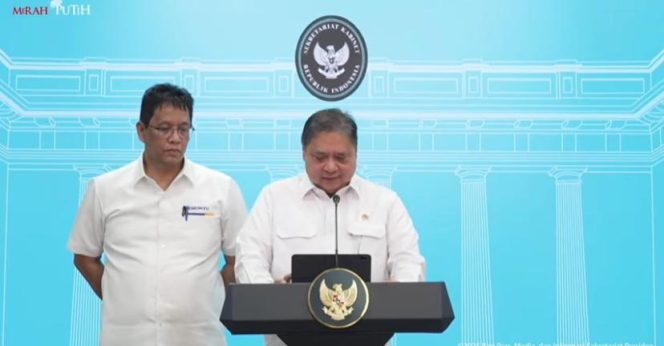 
					Foto: Purbaya Yudhi Sadewa-Airlangga Airlangga Hartarto/tangkapan layar