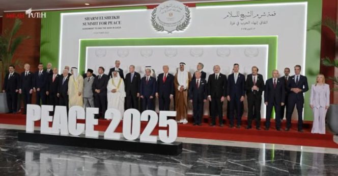 
					Foto: pemimpin dunia di KTT Perdamaian, Mesir/tangkapan layar