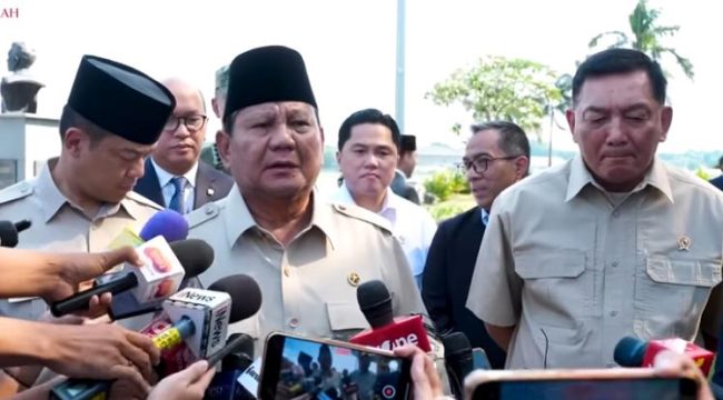 Foto: Prabowo Subianto/tangkapan layar