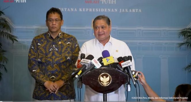 Foto: Airlangga Hartarto-Purbaya Yudhi Sadewa/tangkapan layar