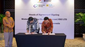 Penandatanganan HOA ini disaksikan oleh Kepala SKK Migas, Djoko Siswanto ( foto : dok ) 