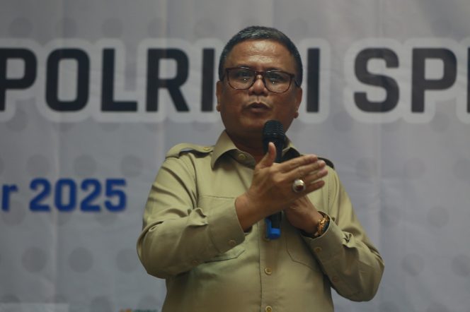 
					Foto; Abednego Panjaitan di Focus Group Discussion bertema “Satu Tahun MBG dan Peran Polri di SPPG” di Jakarta, Senin (15/12/2025)