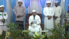 Foto: pembacaan pernyataan sikap Ketum FPI, Habib Muhammad terhadap Panji Pragiwaksono/tangkapan layar