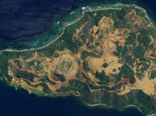 Foto: Tangkapan citra satelit Pulau Gee, Halmahera Timur, dok. Foshal