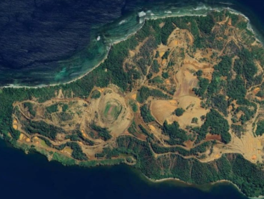 Foto: Tangkapan citra satelit Pulau Gee, Halmahera Timur, dok. Foshal