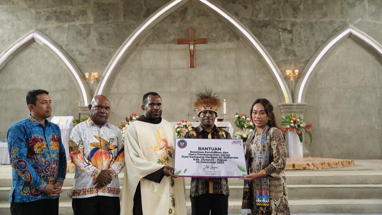 Dari Gereja Sentani, Zita Anjani Sampaikan Pesan Kasih untuk Indonesia