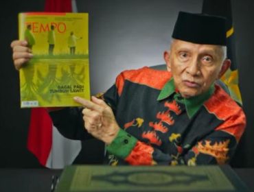 Foto: Amien Rais/tangkapan layar