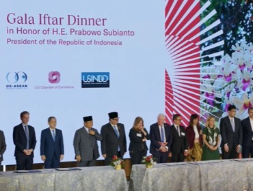 Foto: Prabowo (empat dari kiri)/tangkapan layar